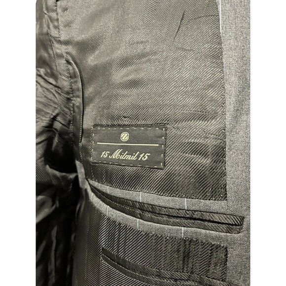 Ermenegildo Zegna Men's Sports Coat Gray‎ Striped 15milmil15 Wool Size 42 C - Picture 5 of 11
